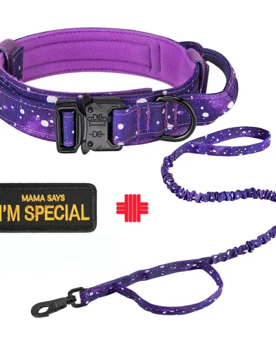 Tactical Dog Collar Military Adjustable Duarable Nylon German Shepard for Medium Large Walking Training Pet Accessories