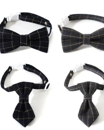 Adjustable Breakaway cat Collar with Bell kitten Cat Collars Cat Accessories Pet Supplies Puppy Bow Tie for Small Dogs