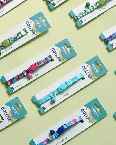 Colorful Collar Fit for Cat Puppy Necklace Adjustable 19-32cm Collar Harness Cute Pattern Pet Dog Collar with Bells Pet Supplies