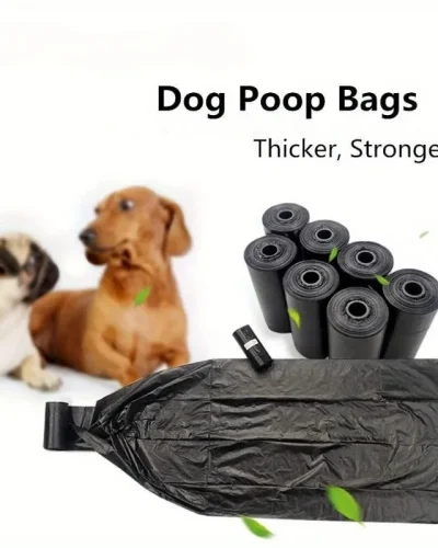 300/1500pcs Dog Poop Bags, Portable Pet Waste Bags, Durable And Leak Proof Pet Garbage Bags, Pet Cleaning Supplies