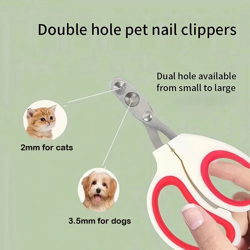 Cat Nail Clippers Professional Small Cat Dog Stainless Steel Puppy Claws Cutter Pet Nail Grooming Clippers Trimmer