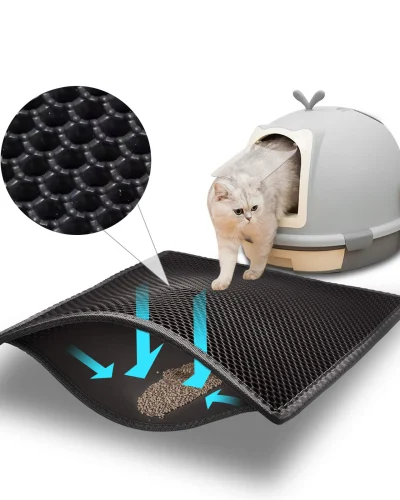 Cat Litter Mat Pet Toilet Waterproof Double Layer Pet Litter Box Mat Nonslip Sand Cat Washable Mat Clean Pad Pet Clean Supplies