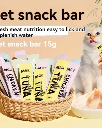 Cat food pet snacks 15g/piece liquid wet food tuna chicken canned hair cheek cat snacks