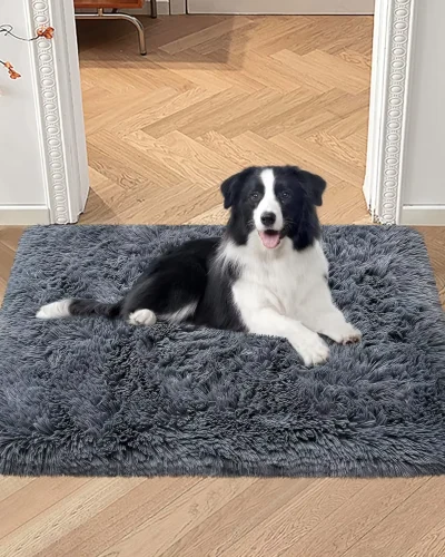 VIKAMA Silk And Wool Carpets Are Soft And Do Not Shed Easily. Pet Supplies Are Comfortable, With Long Plush Dog And Cat Bed Mats