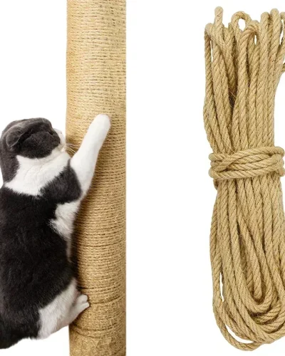 Natural Sisal Rope for Cat Tree DIY Scratching Post Toy Climbing Frame Replacement Kitten Claw Scratch Furniture Handmade Ropes