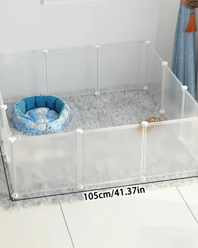 Small Animal Isolation Board, Small and Medium-Sized Dog Protective Fence, Removable Pet Fence, Transparent Cage, Cat Cage, Removable and Washable